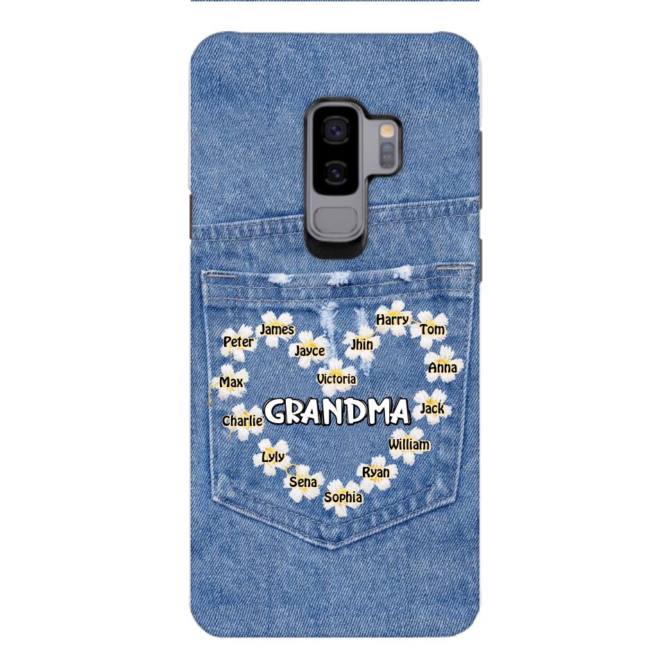 Personalized Grandma Kid Phone Case Printed 22MAR-HC21