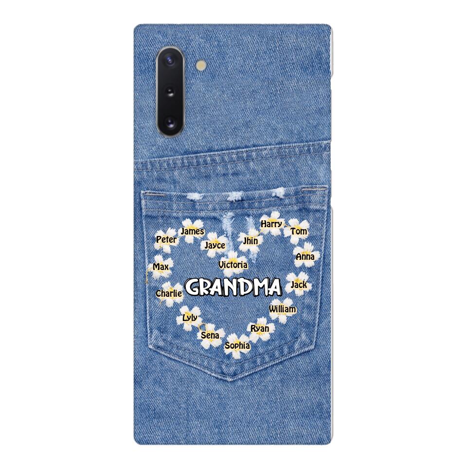 Personalized Grandma Kid Phone Case Printed 22MAR-HC21