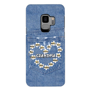 Personalized Grandma Kid Phone Case Printed 22MAR-HC21