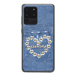 Personalized Grandma Kid Phone Case Printed 22MAR-HC21