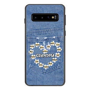 Personalized Grandma Kid Phone Case Printed 22MAR-HC21