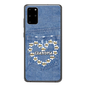 Personalized Grandma Kid Phone Case Printed 22MAR-HC21