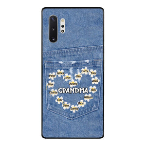 Personalized Grandma Kid Phone Case Printed 22MAR-HC21