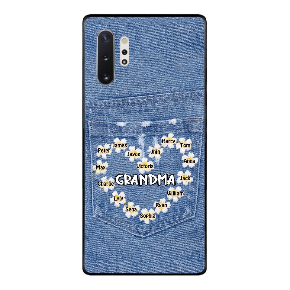 Personalized Grandma Kid Phone Case Printed 22MAR-HC21