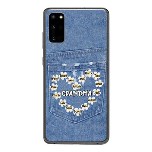 Personalized Grandma Kid Phone Case Printed 22MAR-HC21