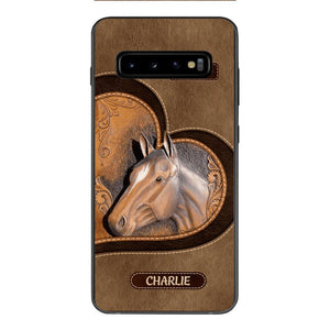 Personalized Horse Lover Phone Case Printed 22MAR-HC21