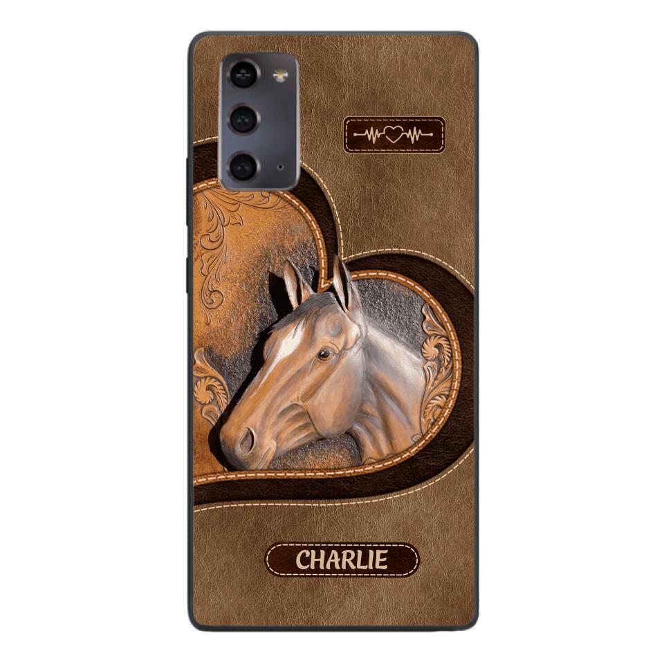 Personalized Horse Lover Phone Case Printed 22MAR-HC21