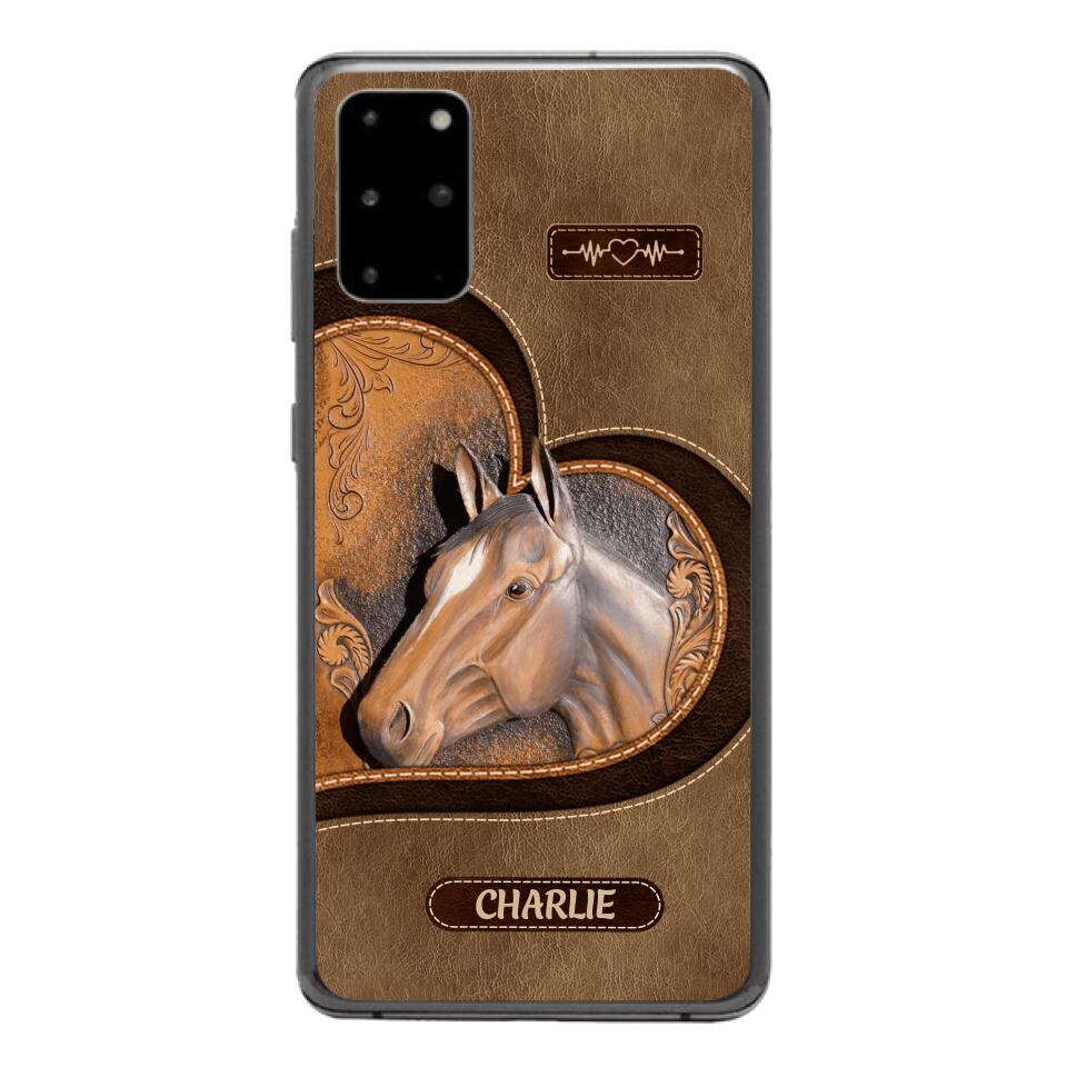 Personalized Horse Lover Phone Case Printed 22MAR-HC21