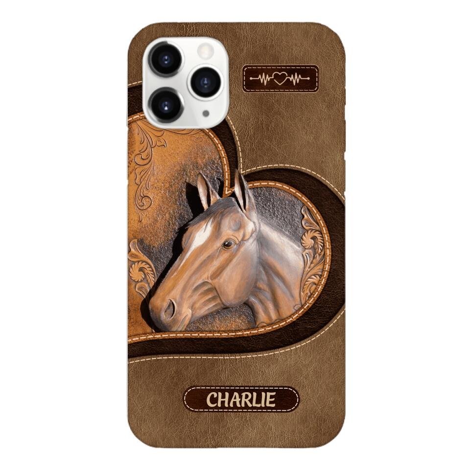 Personalized Horse Lover Phone Case Printed 22MAR-HC21