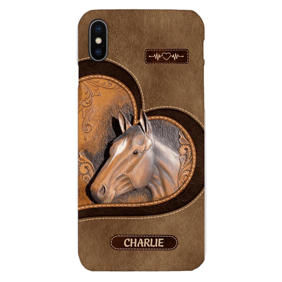 Personalized Horse Lover Phone Case Printed 22MAR-HC21