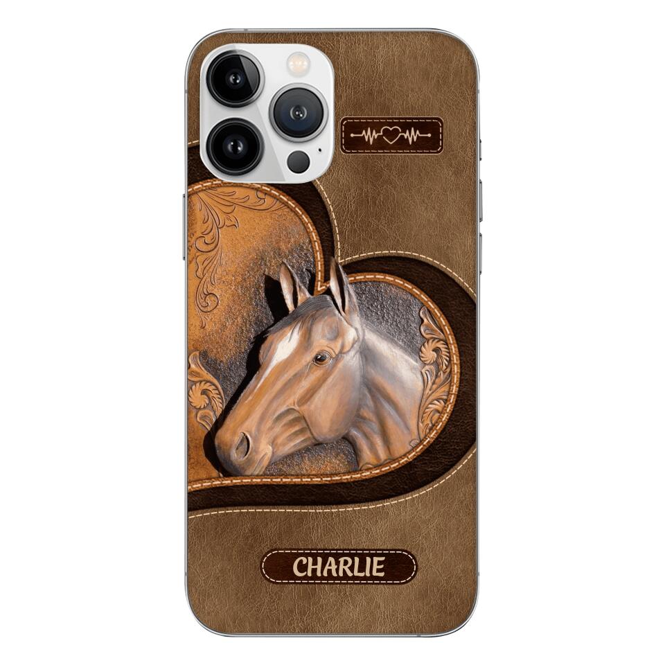 Personalized Horse Lover Phone Case Printed 22MAR-HC21