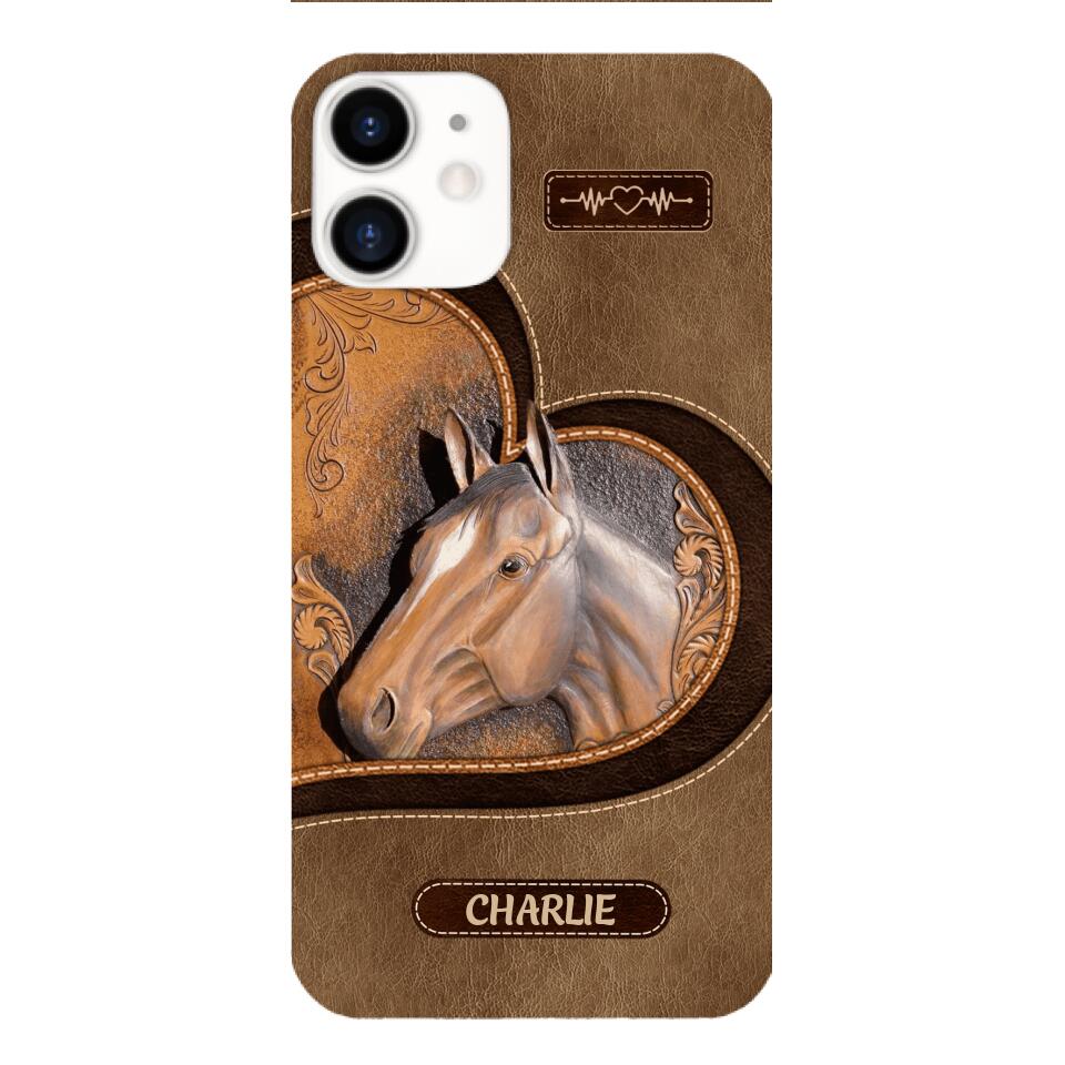 Personalized Horse Lover Phone Case Printed 22MAR-HC21