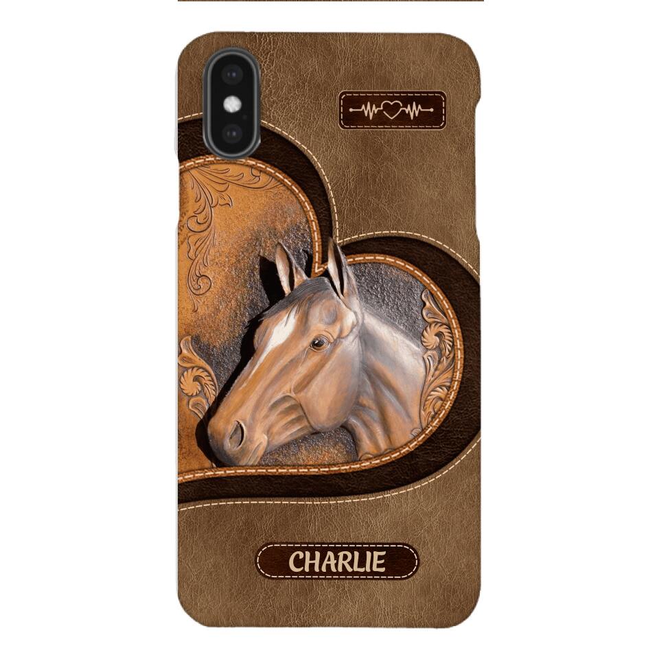 Personalized Horse Lover Phone Case Printed 22MAR-HC21