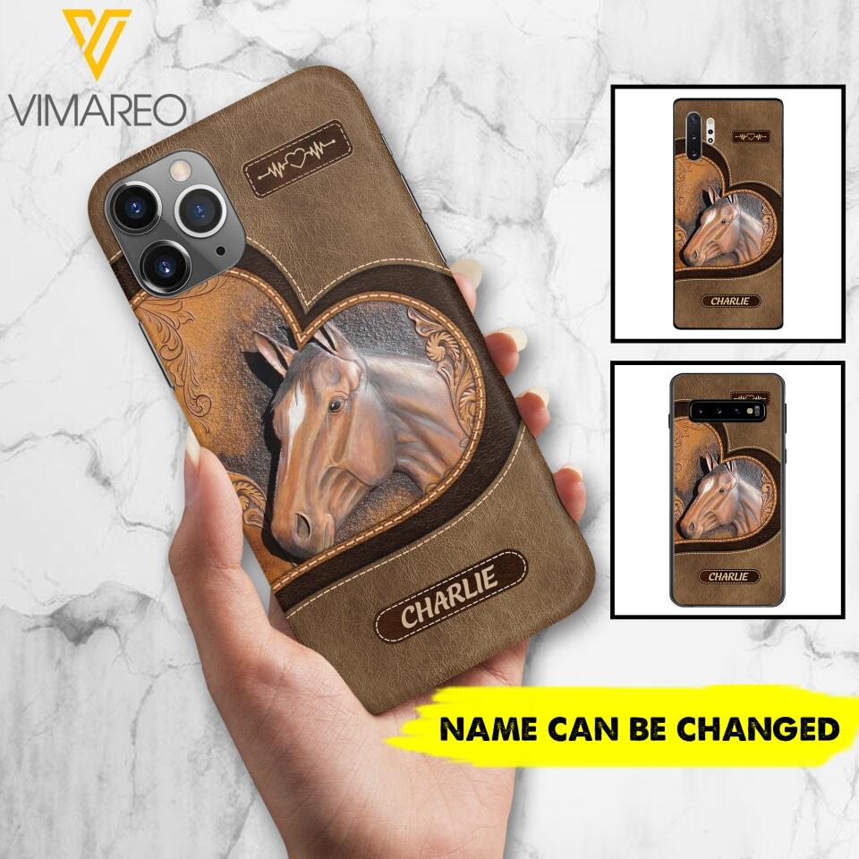 Personalized Horse Lover Phone Case Printed 22MAR-HC21