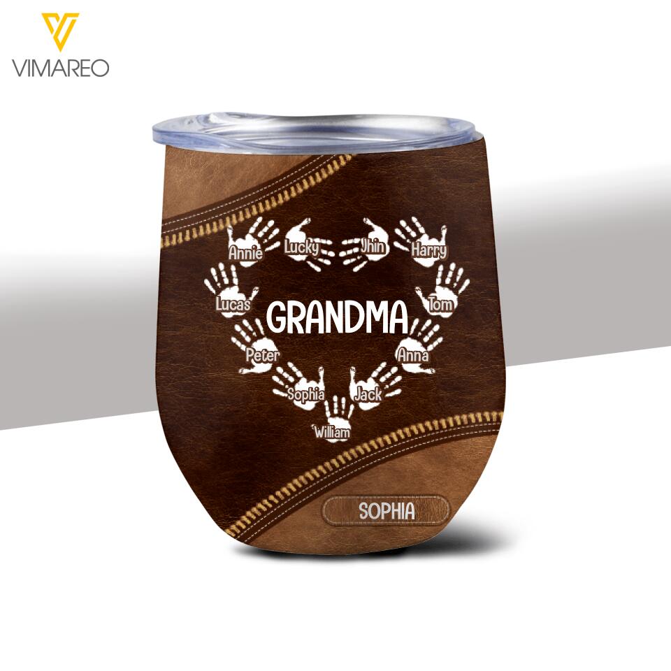 Personalized Grandma Kid Tumbler Printed 22MAR-MQ22