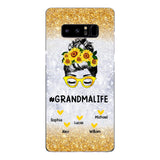 PERSONALIZED GRANDMA KID NAME SUNFLOWER PHONECASE QTTN2203