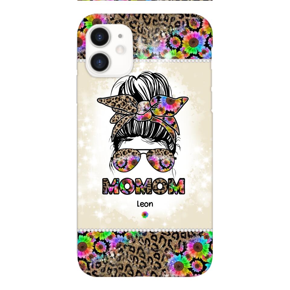 PERSONALIZED GRANDMA KID NAME PHONECASE 3N