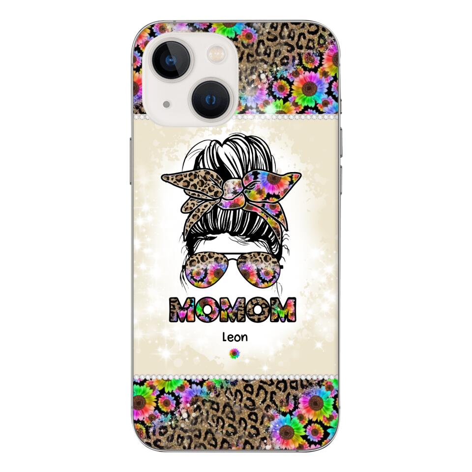 PERSONALIZED GRANDMA KID NAME PHONECASE 3N