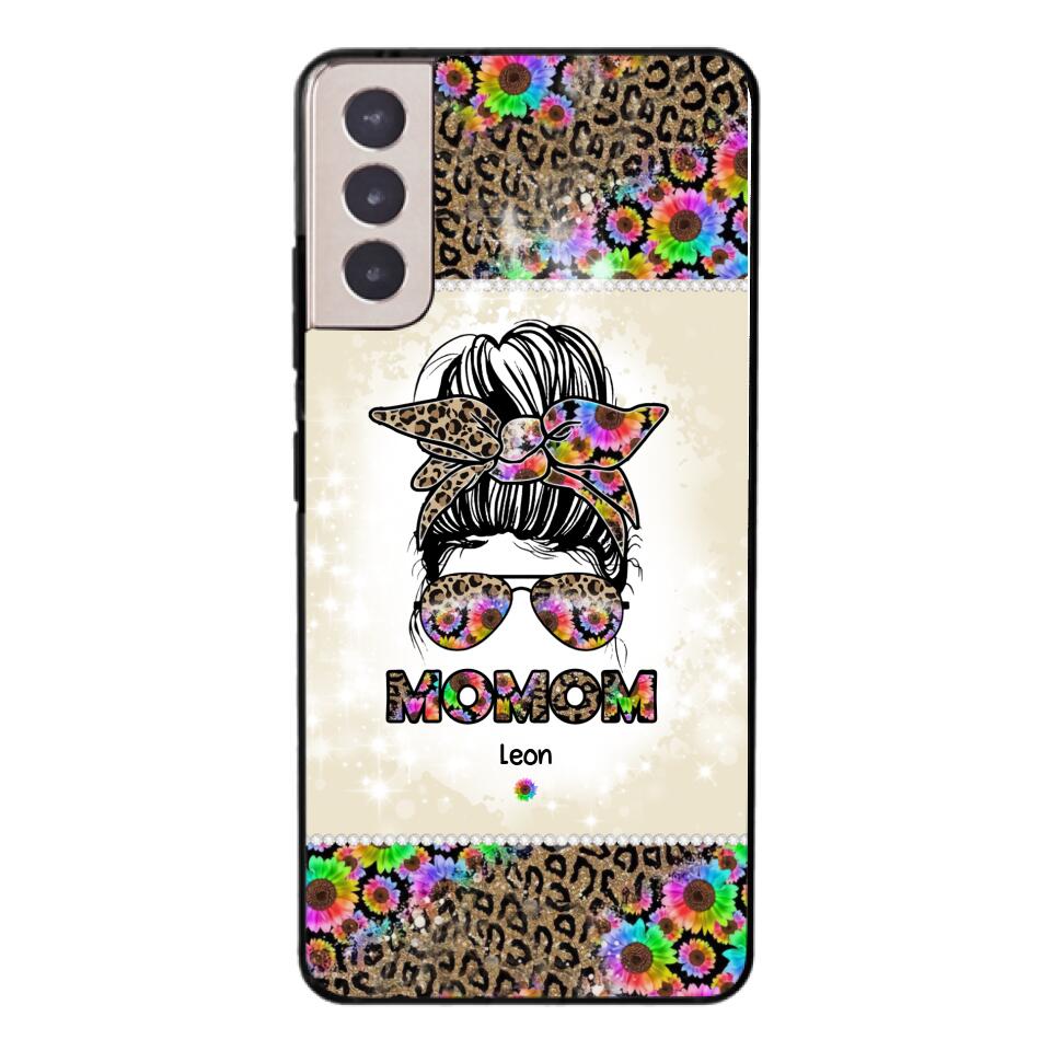 PERSONALIZED GRANDMA KID NAME PHONECASE 3N