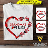 Personalized Grandma's Love Bugs Tshirt Printed 22MAR-HC23