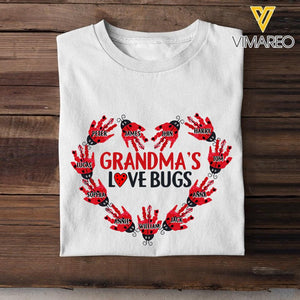 Personalized Grandma's Love Bugs Tshirt Printed 22MAR-HC23