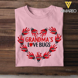 Personalized Grandma's Love Bugs Tshirt Printed 22MAR-HC23