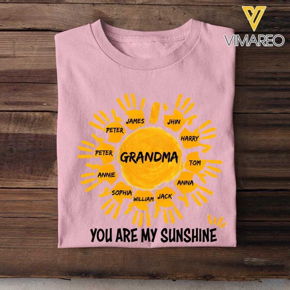 Personalized Grandma Kid Tshirt Printed 22MAR-MQ23