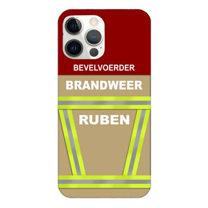 Personalized Netherlands Firefighter Phone Case Printed 22MAR-DT24