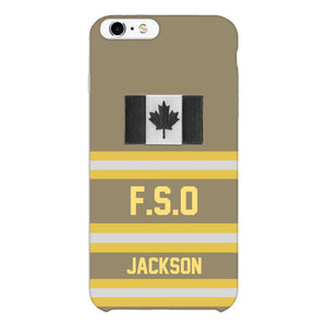 Personalized Canadian Firefighter Phone Case Printed 22MAR-HC24