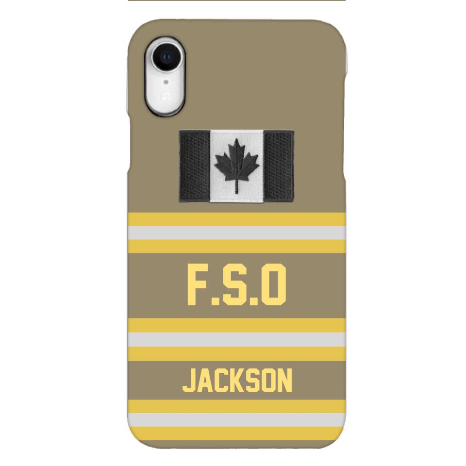 Personalized Canadian Firefighter Phone Case Printed 22MAR-HC24