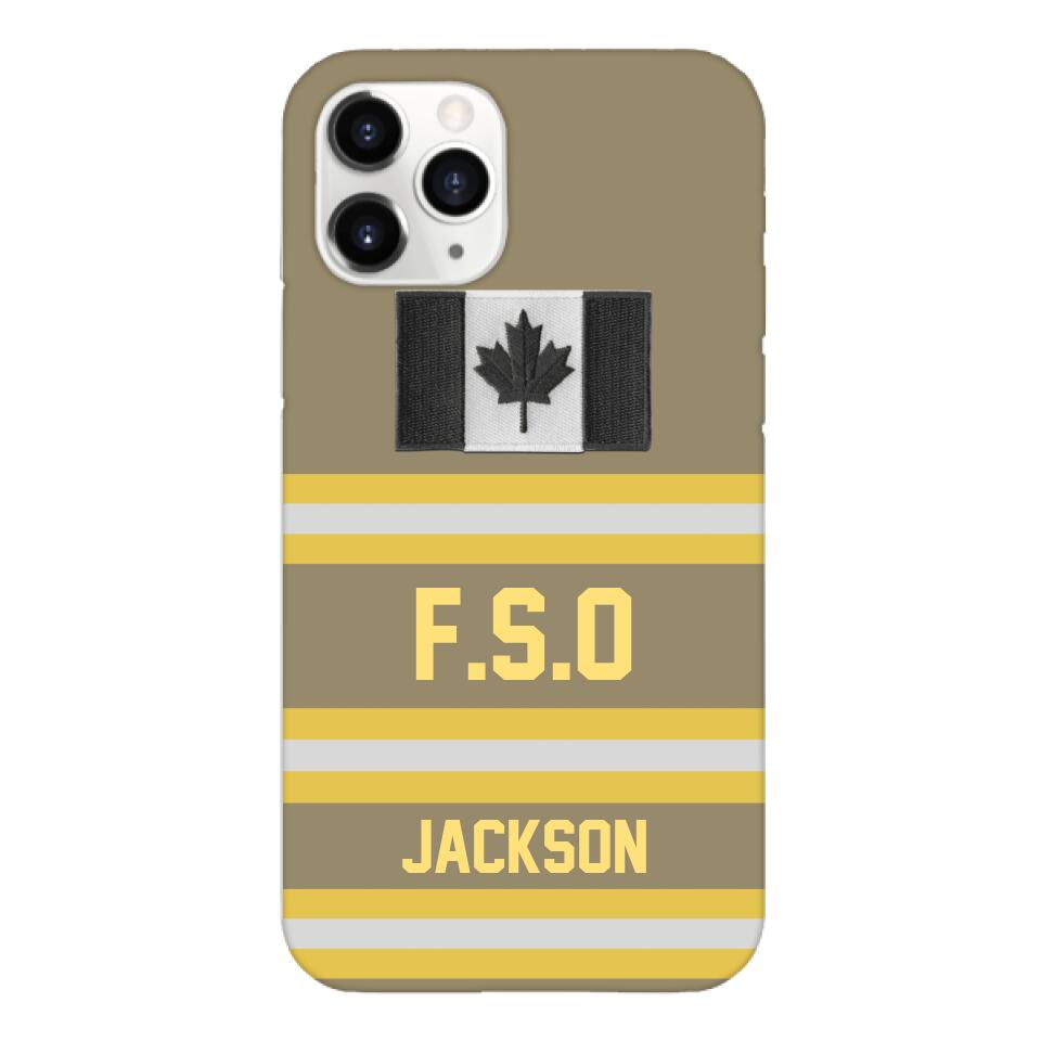 Personalized Canadian Firefighter Phone Case Printed 22MAR-HC24