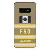 Personalized Canadian Firefighter Phone Case Printed 22MAR-HC24