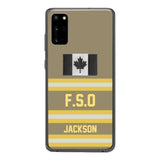 Personalized Canadian Firefighter Phone Case Printed 22MAR-HC24