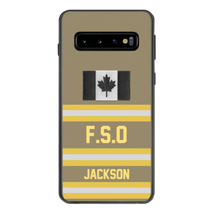 Personalized Canadian Firefighter Phone Case Printed 22MAR-HC24