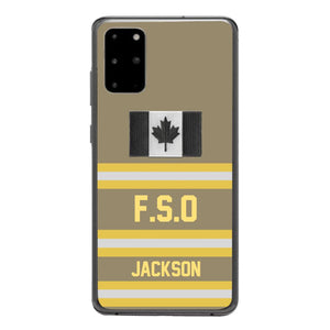 Personalized Canadian Firefighter Phone Case Printed 22MAR-HC24