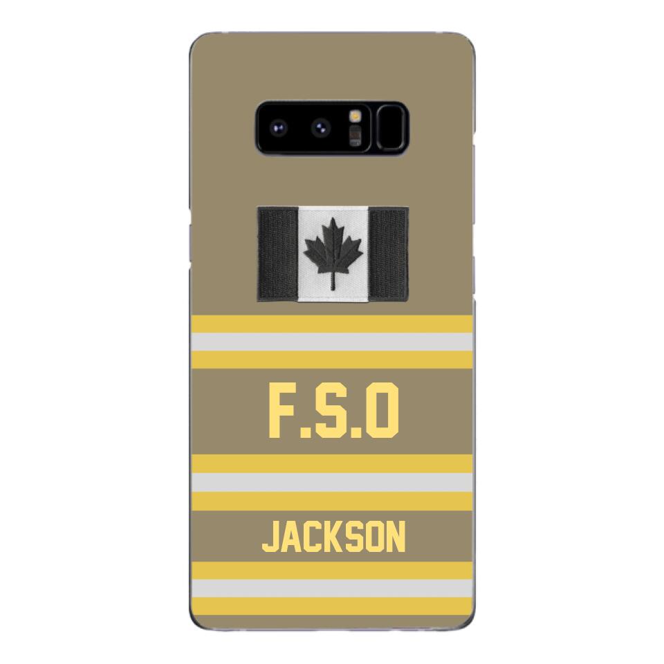 Personalized Canadian Firefighter Phone Case Printed 22MAR-HC24