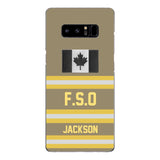 Personalized Canadian Firefighter Phone Case Printed 22MAR-HC24