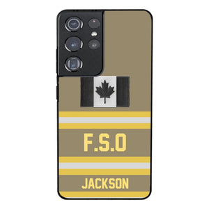 Personalized Canadian Firefighter Phone Case Printed 22MAR-HC24