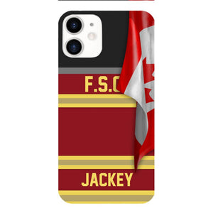 Personalized Canadian Firefighter Phone Case Printed 22MAR-HQ24