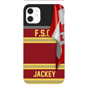 Personalized Canadian Firefighter Phone Case Printed 22MAR-HQ24