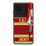 Personalized Canadian Firefighter Phone Case Printed 22MAR-HQ24