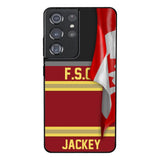 Personalized Canadian Firefighter Phone Case Printed 22MAR-HQ24