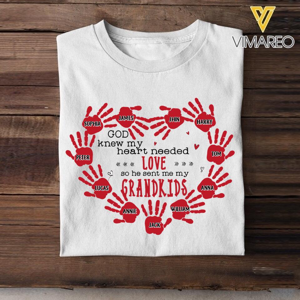 Personalized Grandma Kid Tshirt Printed 22MAR-HC24