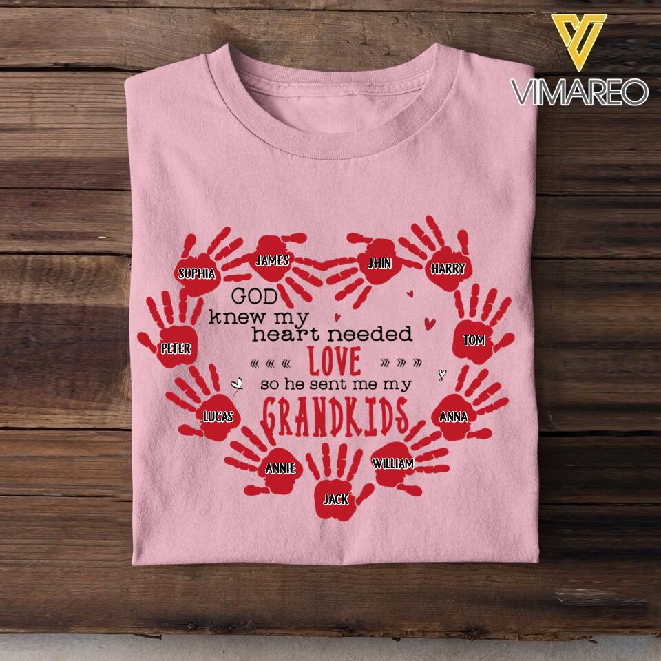 Personalized Grandma Kid Tshirt Printed 22MAR-HC24