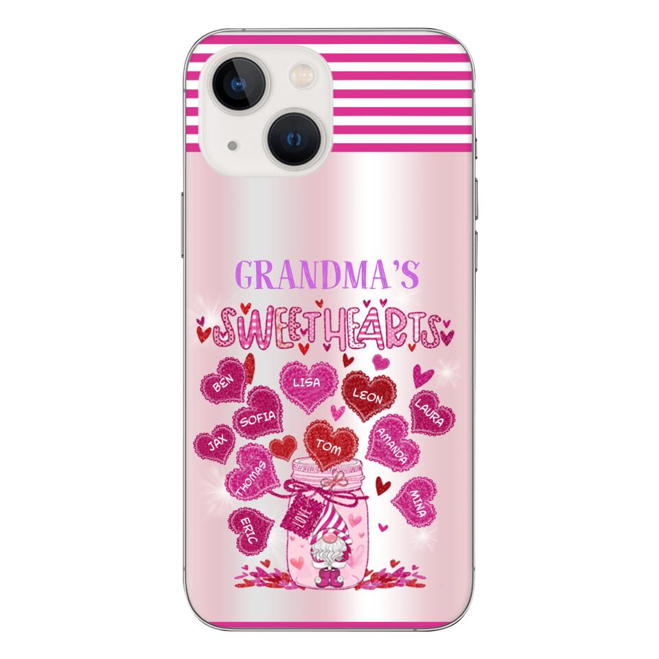 Personalized Grandma's Sweet Hearts Phone Case 3C 2503