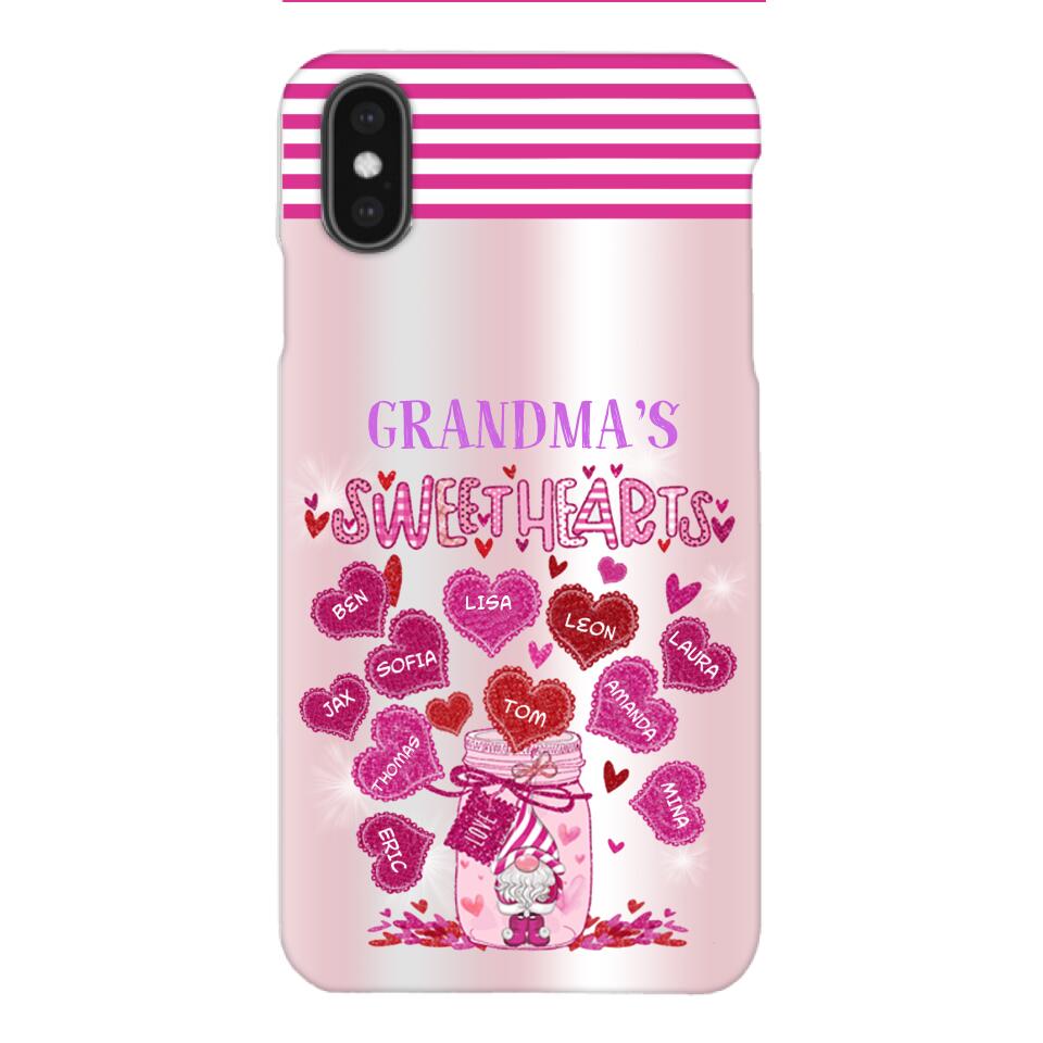 Personalized Grandma's Sweet Hearts Phone Case 3C 2503