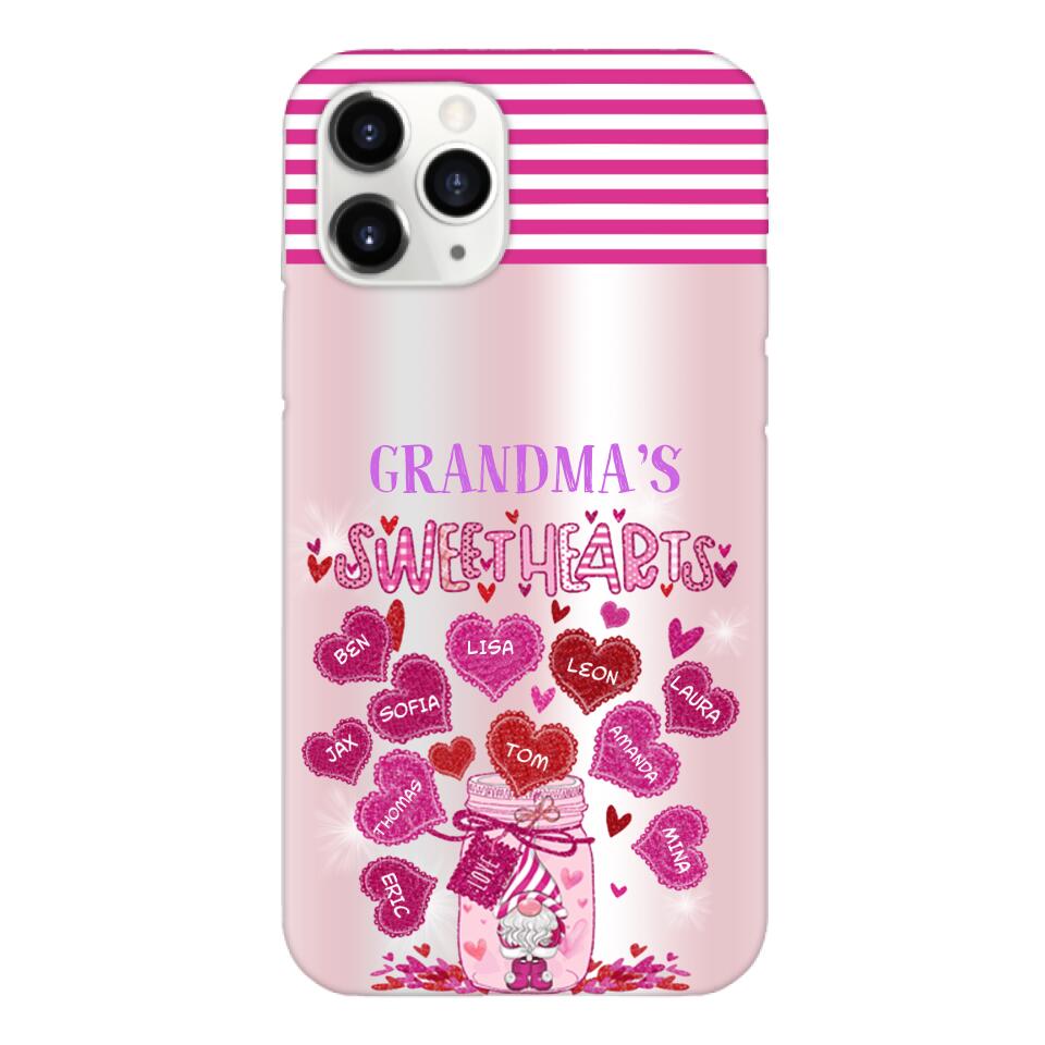 Personalized Grandma's Sweet Hearts Phone Case 3C 2503