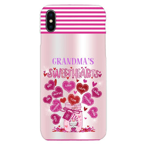 Personalized Grandma's Sweet Hearts Phone Case 3C 2503