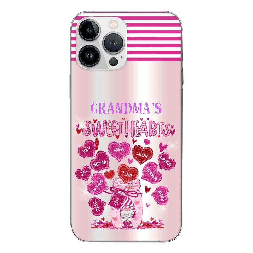 Personalized Grandma's Sweet Hearts Phone Case 3C 2503