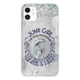 PERSONALIZED JUNE DOLPHIN GIRL PHONECASE QTTQ2603